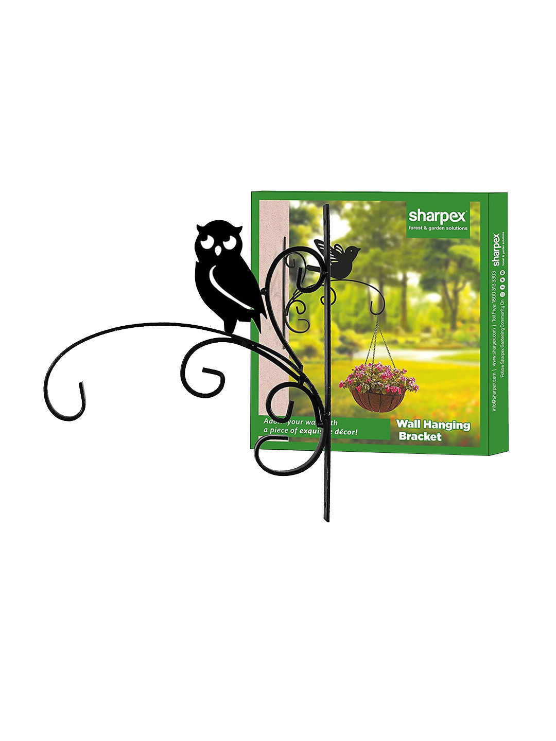 

Sharpex Set Of 2 Black Solid Plant Hanger Brackets