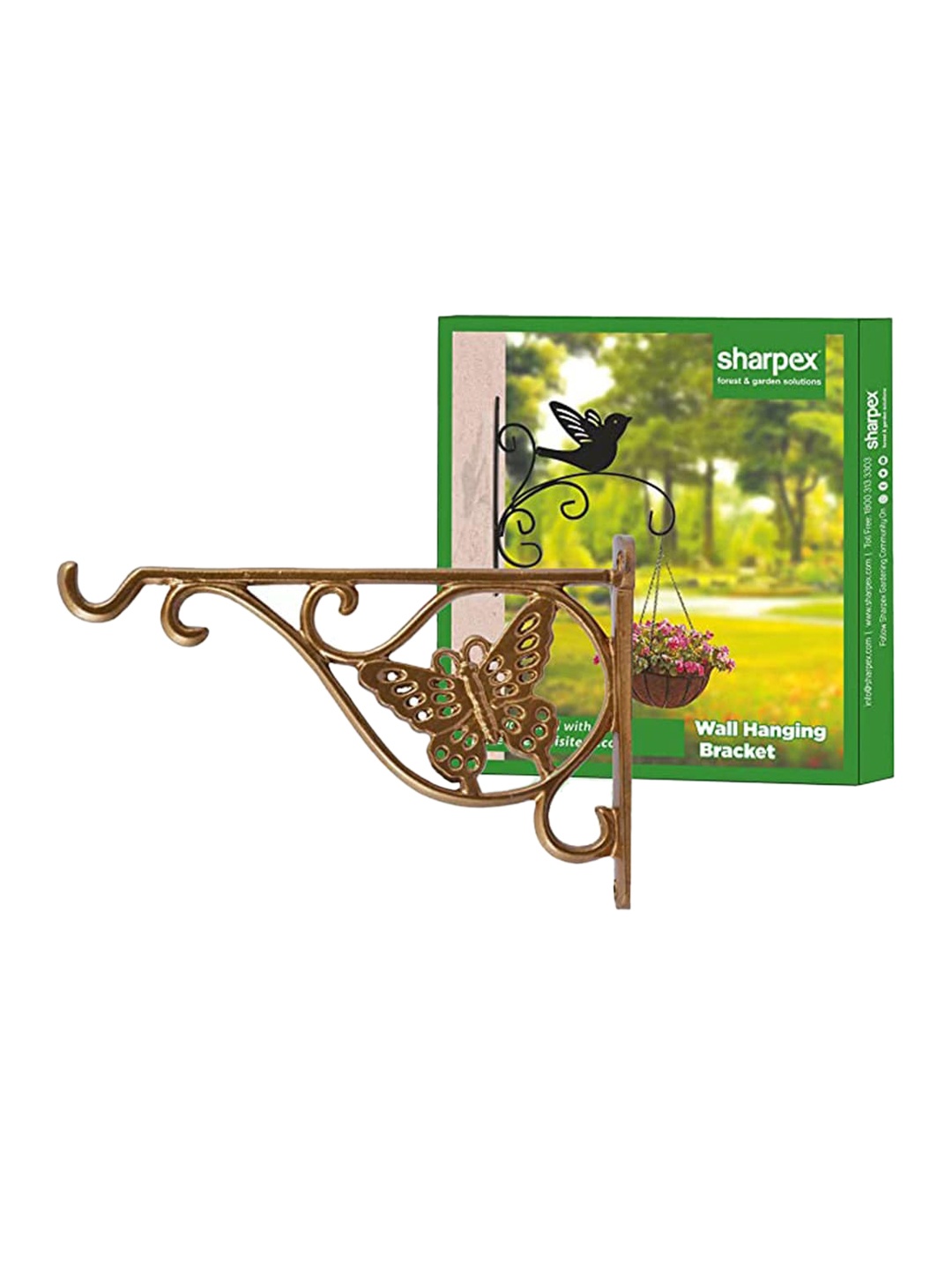 

Sharpex Set Of 4 Gold-Toned Solid Plant Hanger Brackets