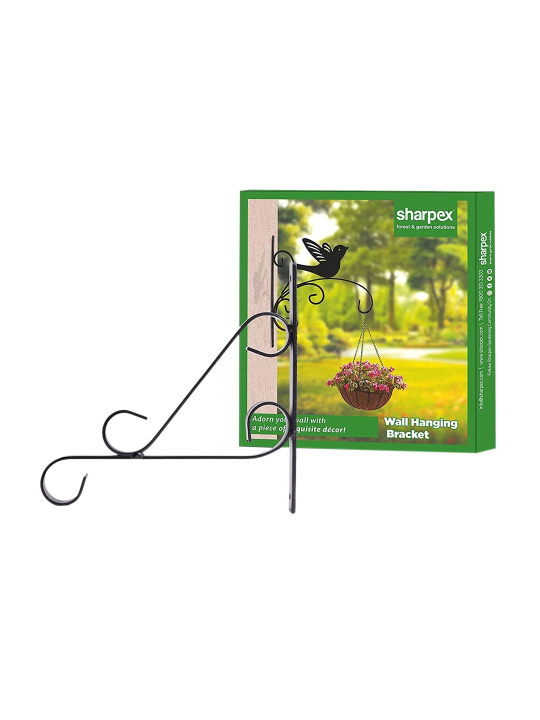 

Sharpex Black Solid Plant Hanger Brackets