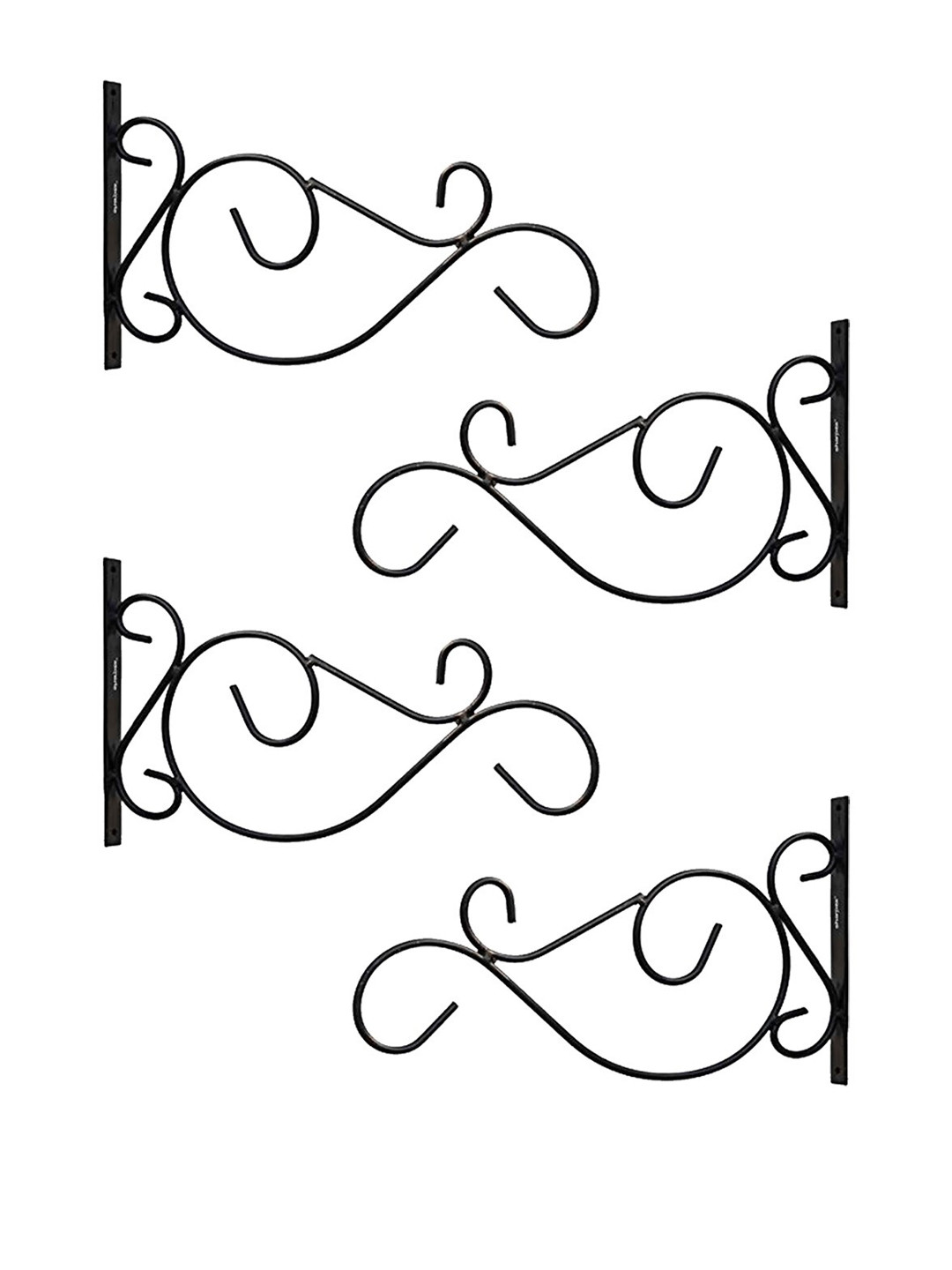 

Sharpex Pack Of 4 Plant Hanger Brackets, Black