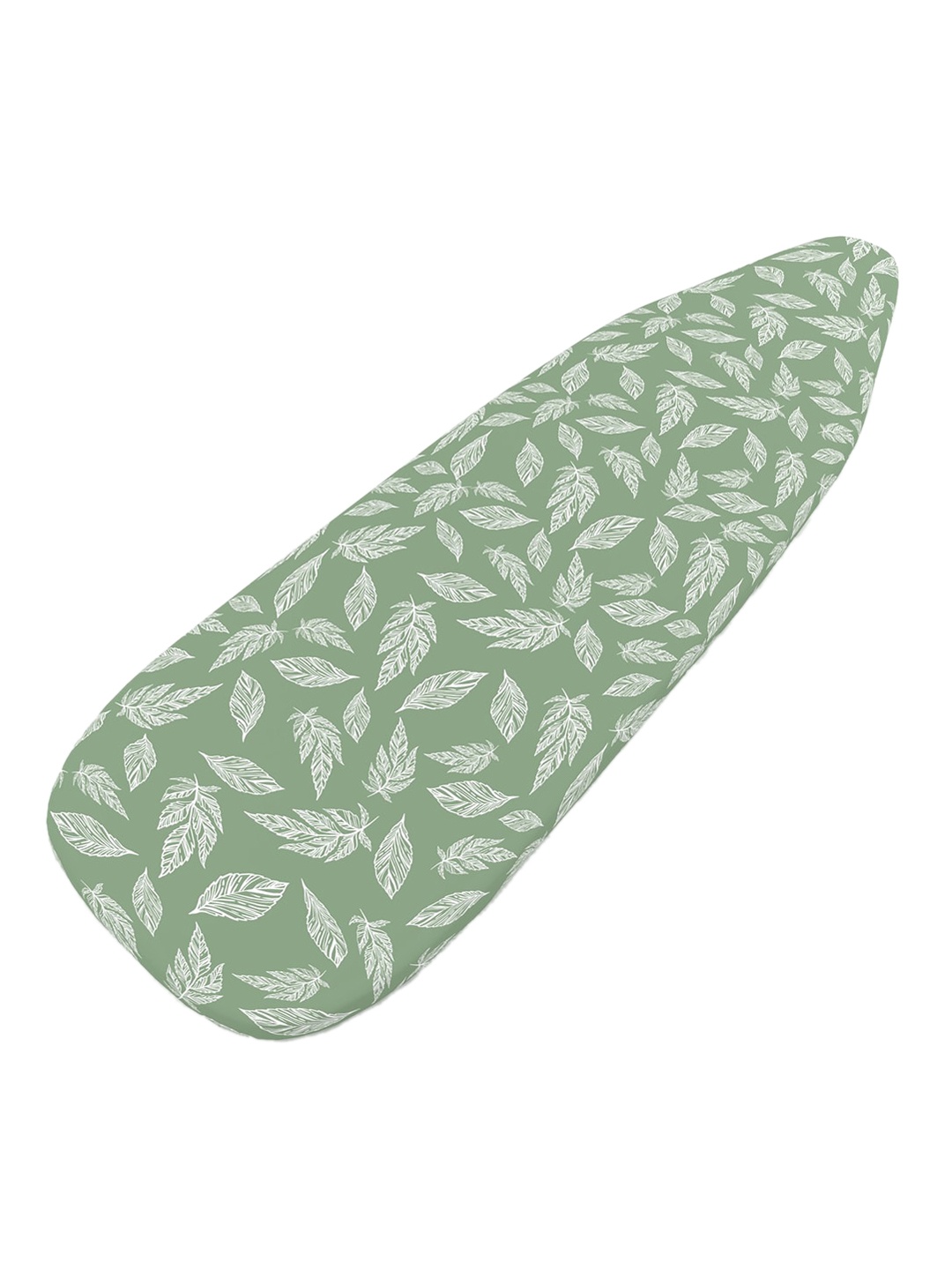 

Encasa Homes Green Big Leaves Printed Pure Cotton Ironing Board Cover