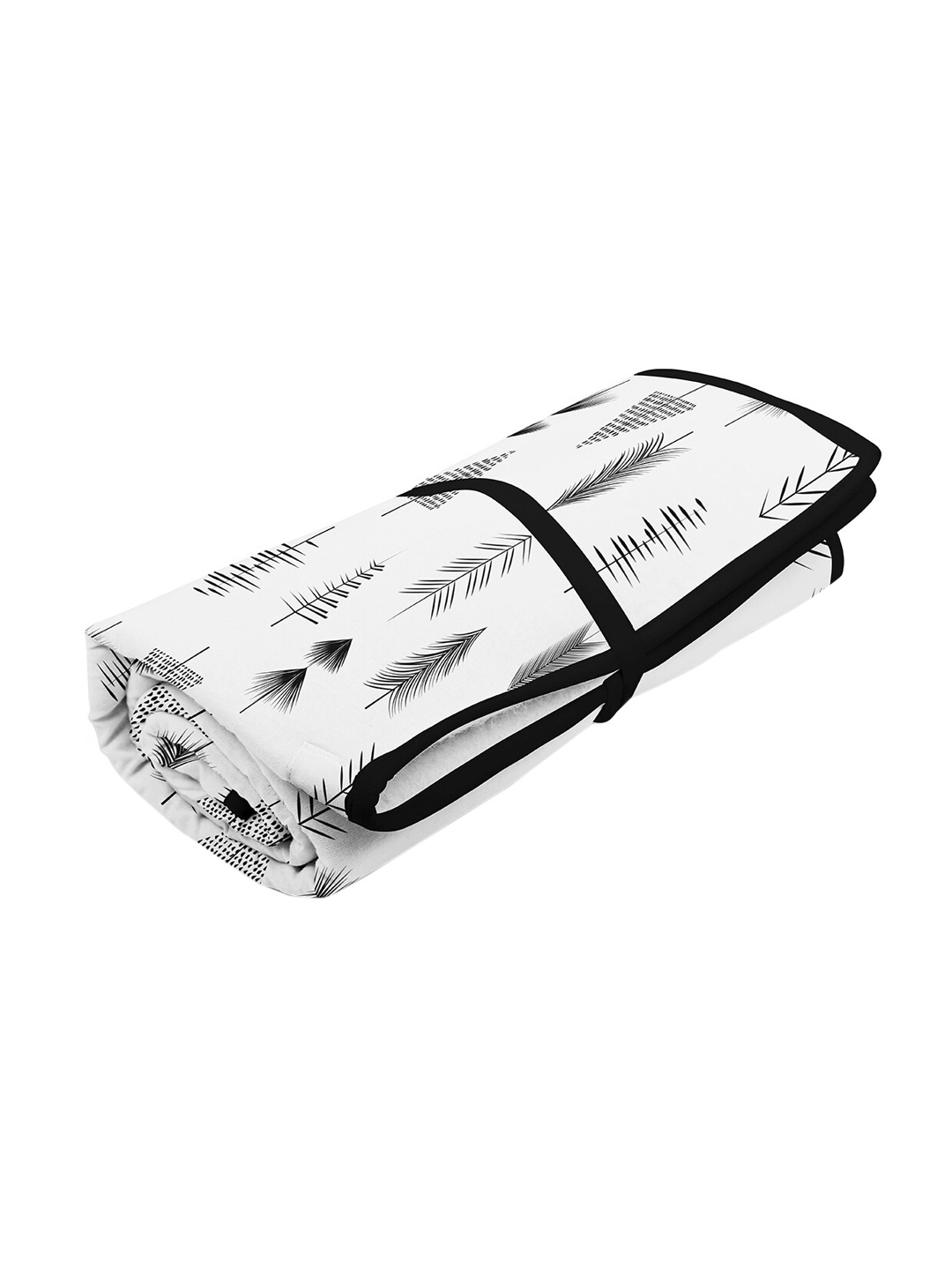 

Encasa Homes Black Printed Ironing Mat