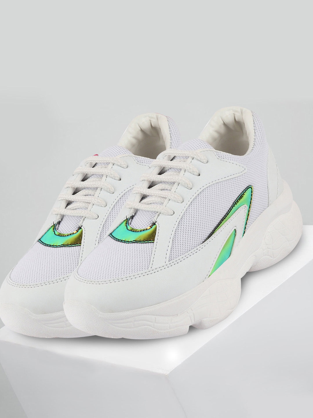 

FAUSTO Women White FAUSTO Running Non-Marking Shoes