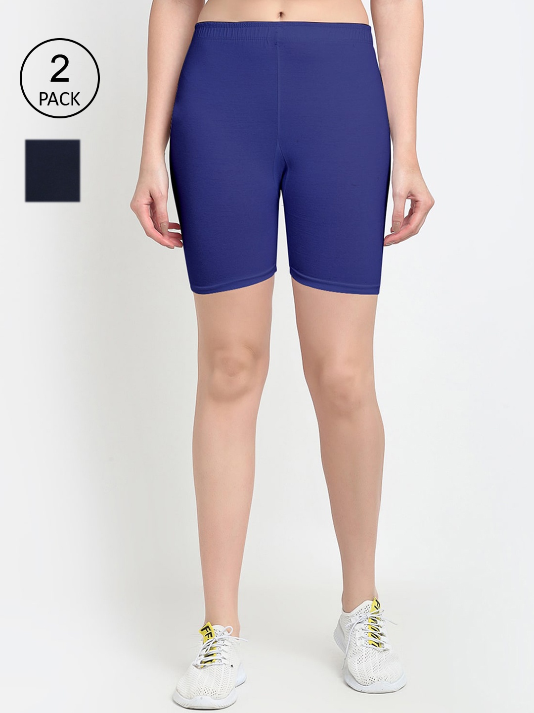 

GRACIT Women Blue Cycling Sports Shorts