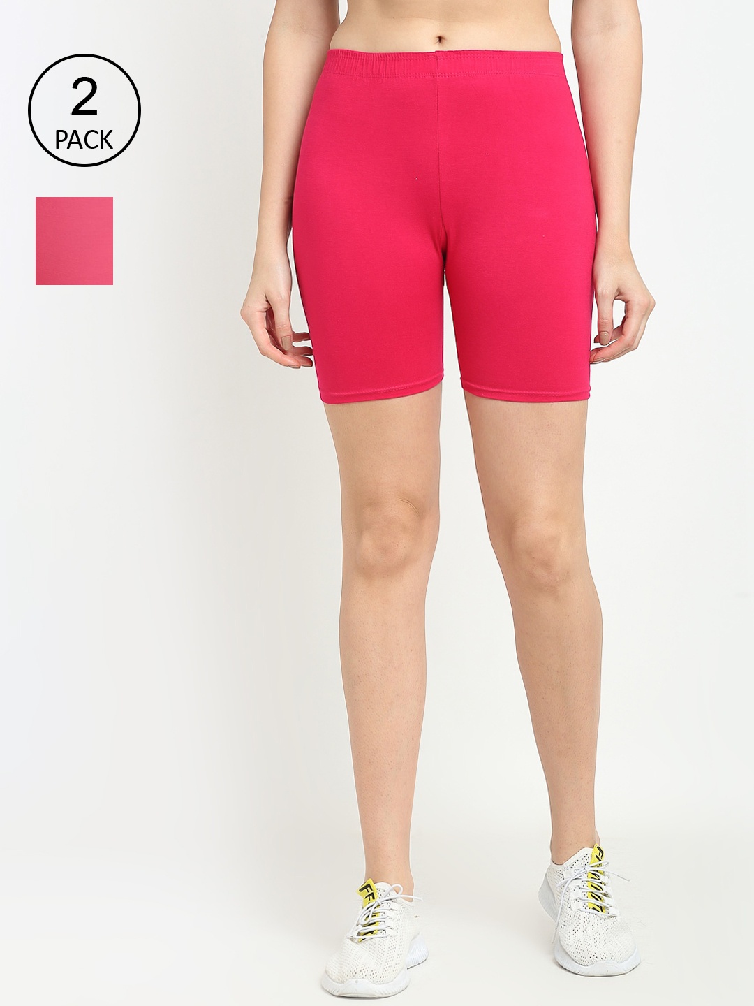 

GRACIT Women Pink Cycling Sports Shorts