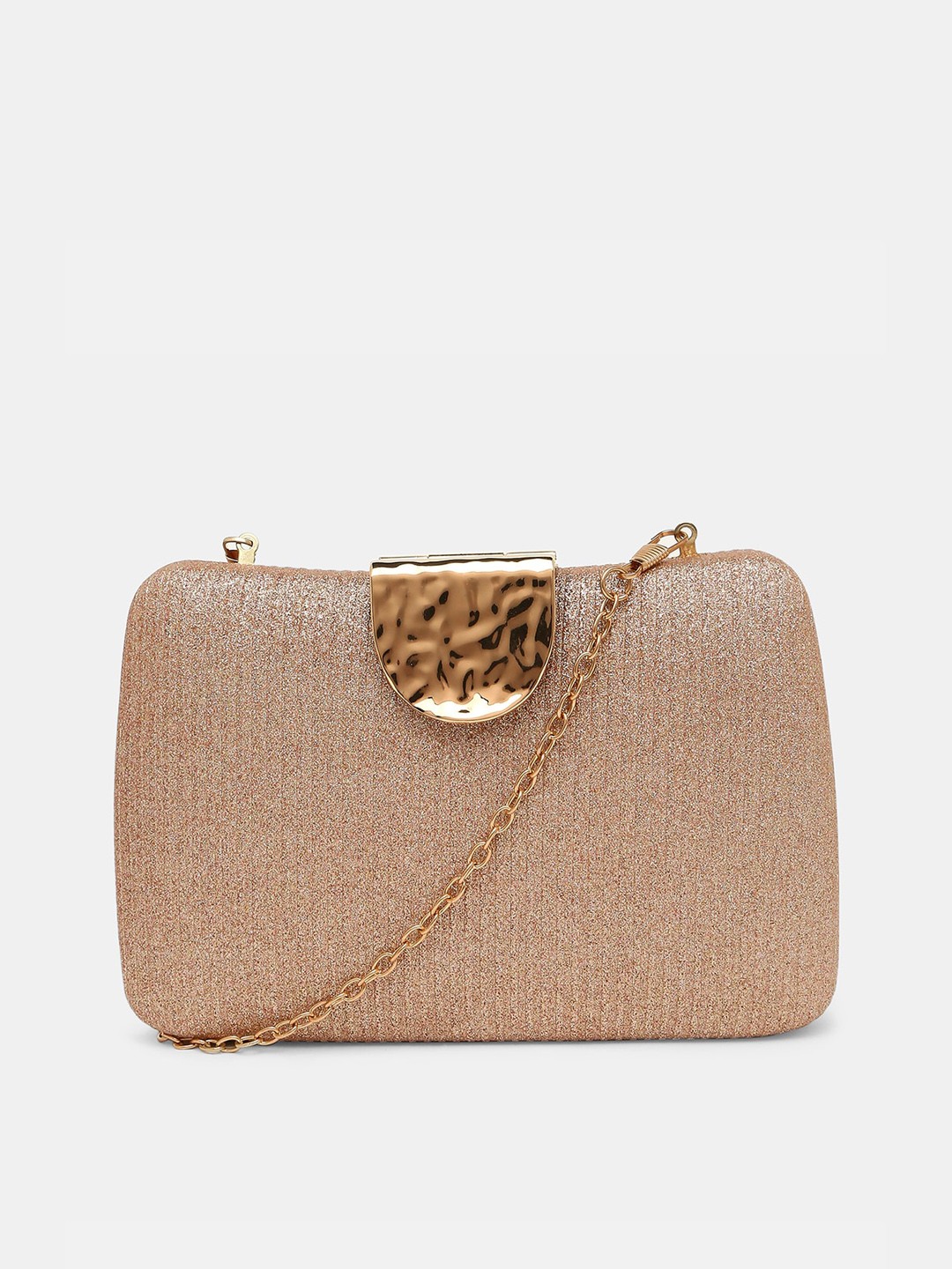 

20Dresses Rose Gold Embellished Box Clutch