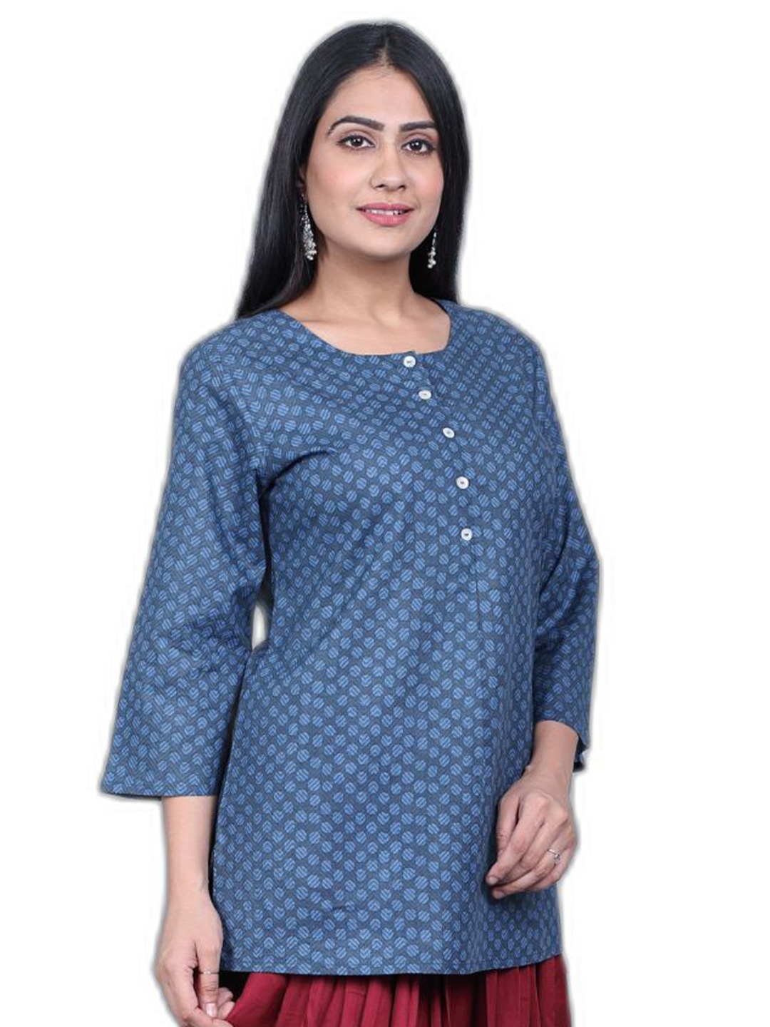 

SUTI Navy Blue Print Top