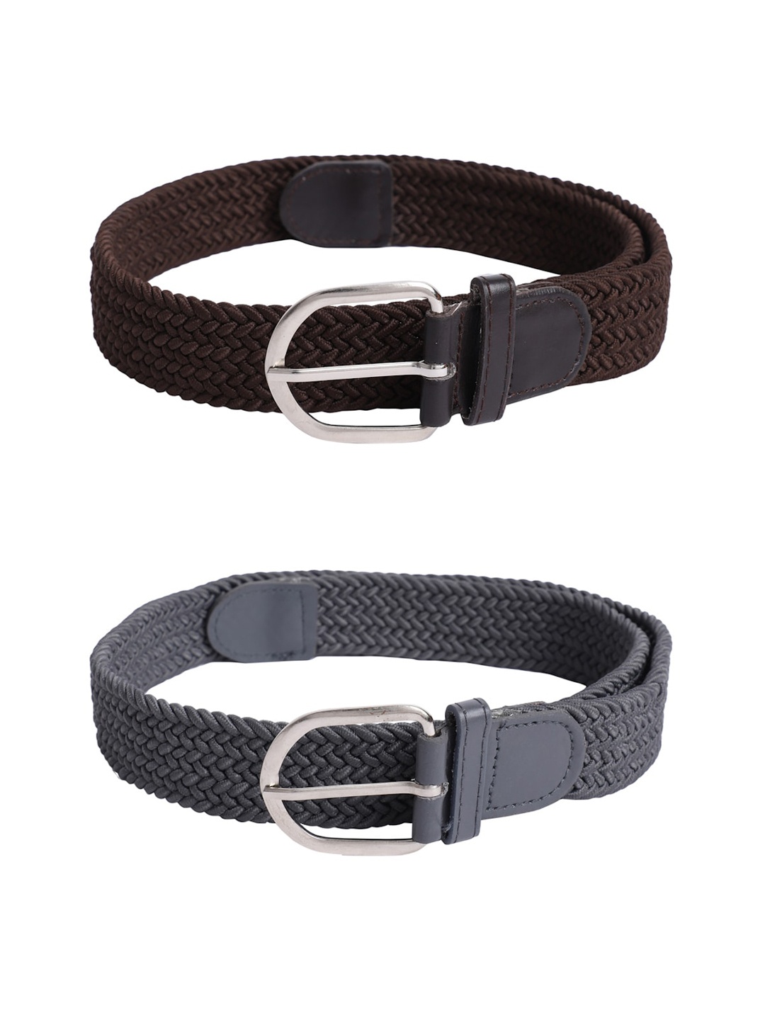 

The Mini NEEDLE Unisex Brown Braided 2 Belt