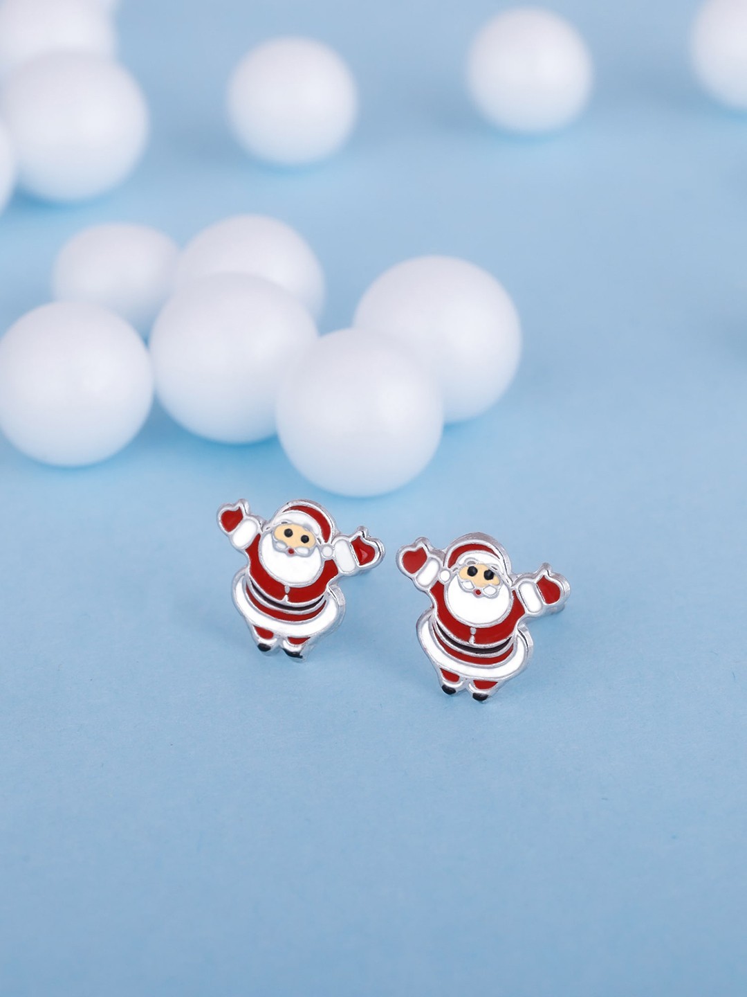 

GIVA Silver-Toned Contemporary Studs Earrings