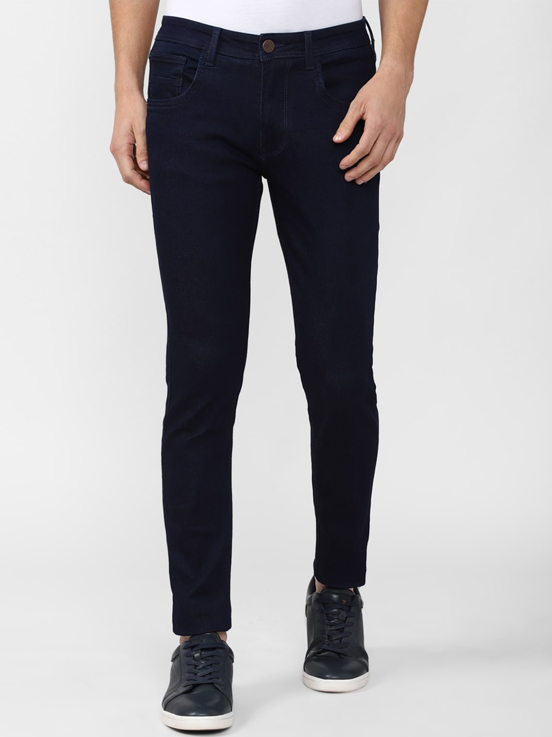 

V Dot Men Navy Blue Skinny Fit Jeans