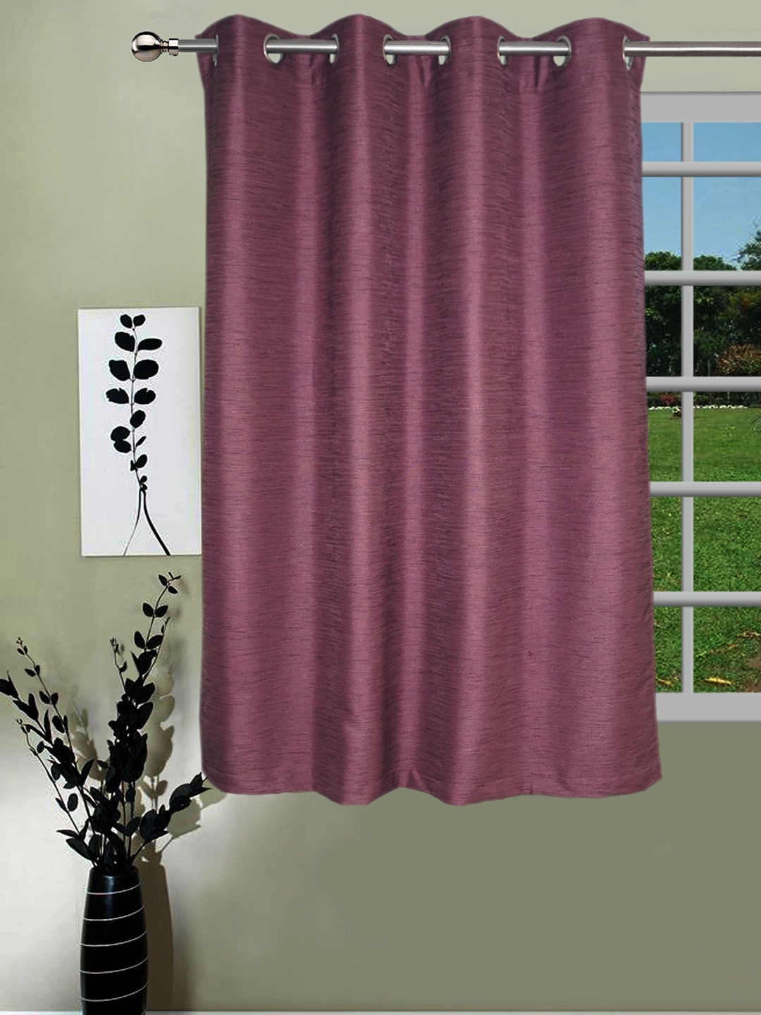 

Lushomes Purple Window Curtain
