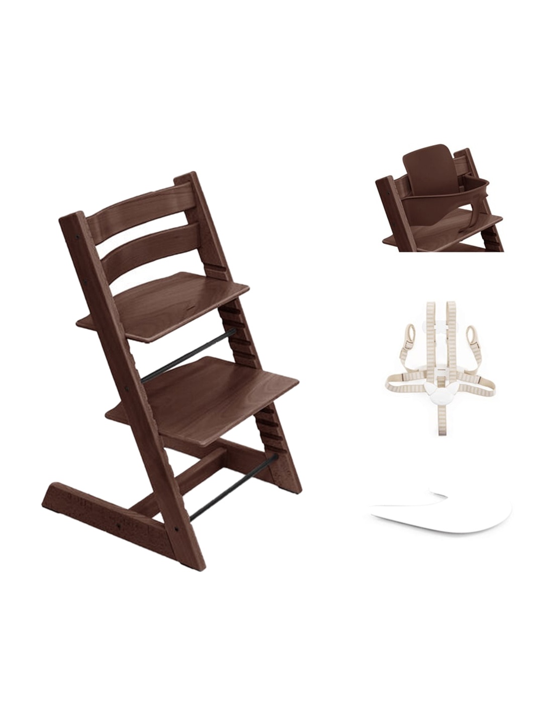 

Stokke Infants Brown Solid Tripp Trapp High Chairs