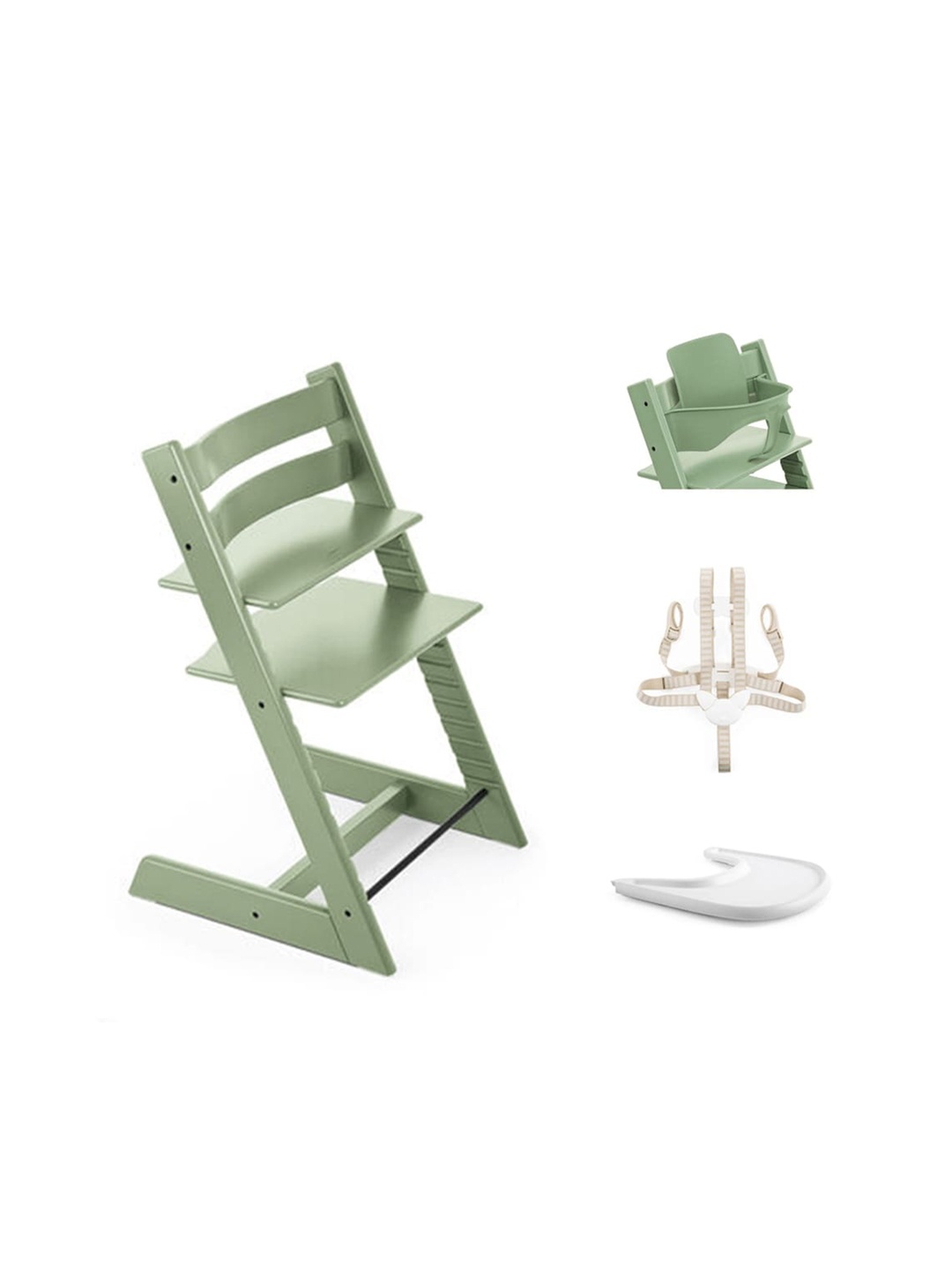 

Stokke Kids Storm Green Solid Tripp Trapp High Chairs