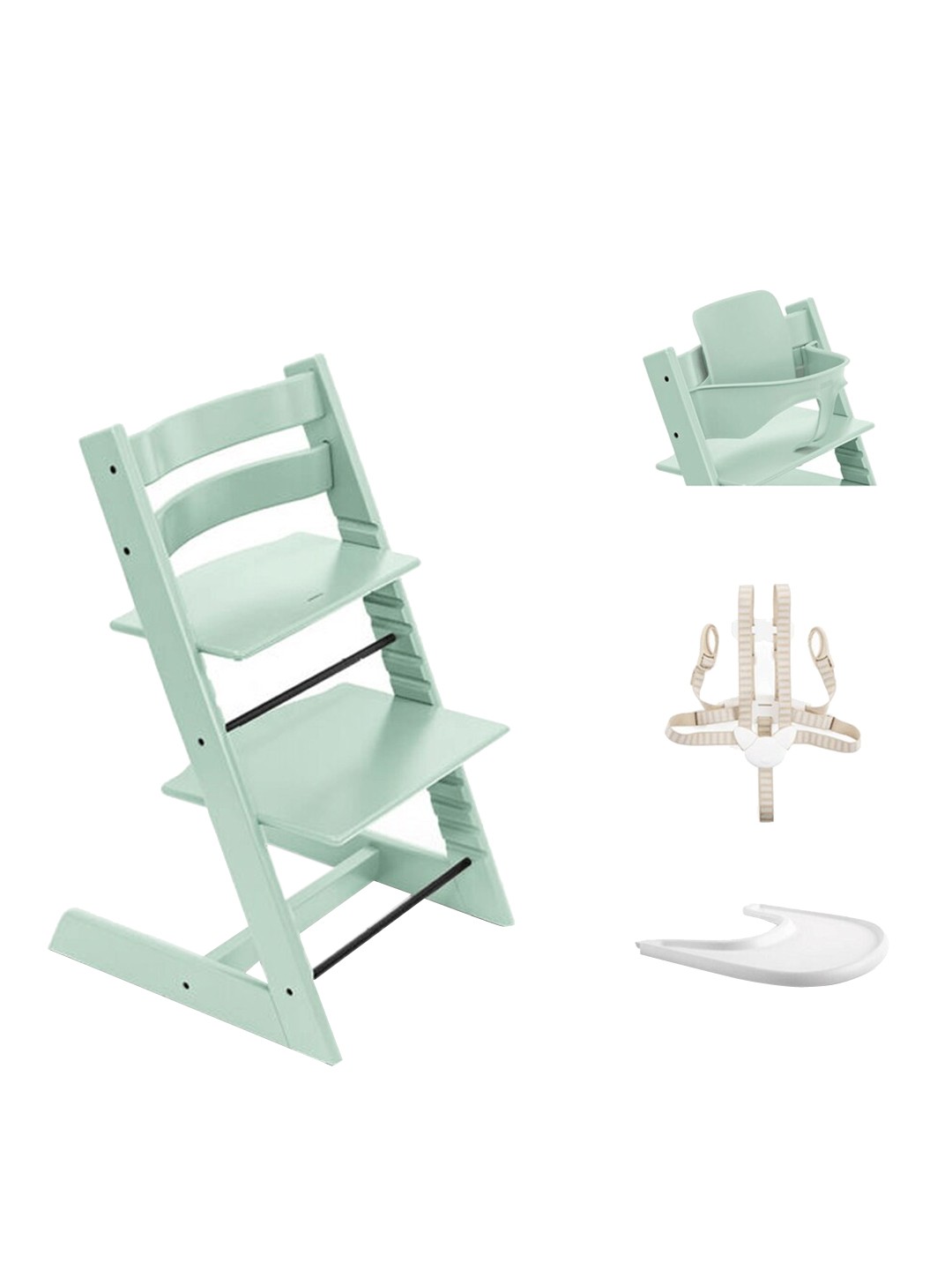 

Stokke Kids Green Solid Plastic High Chairs