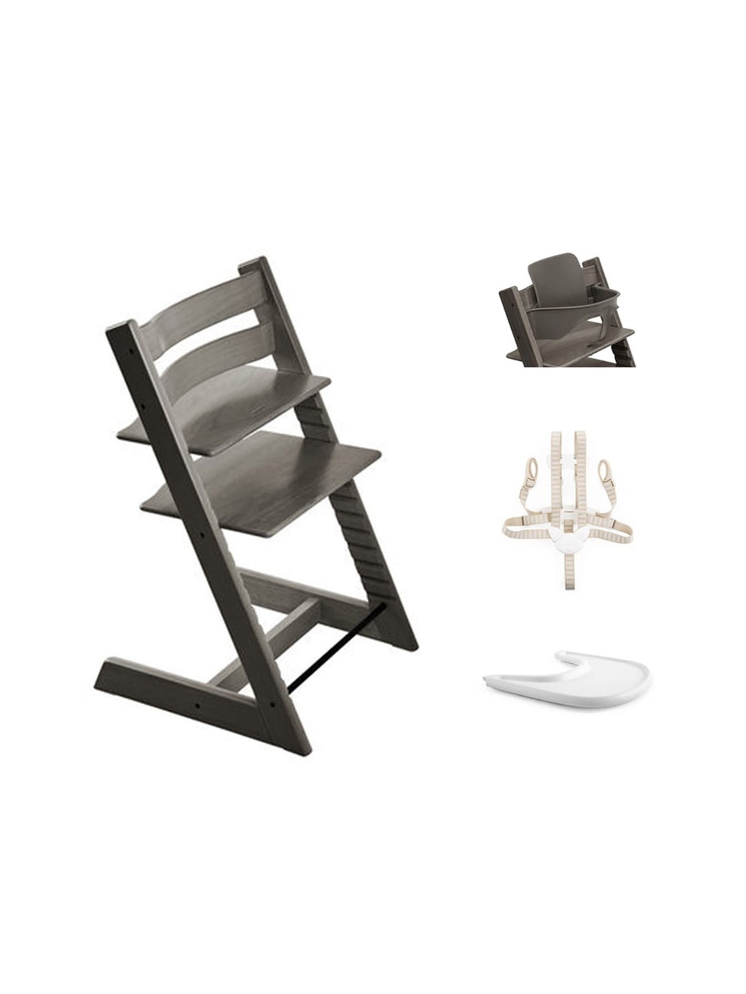 

Stokke Infant Kids Grey Solid Tripp Trapp High Chairs