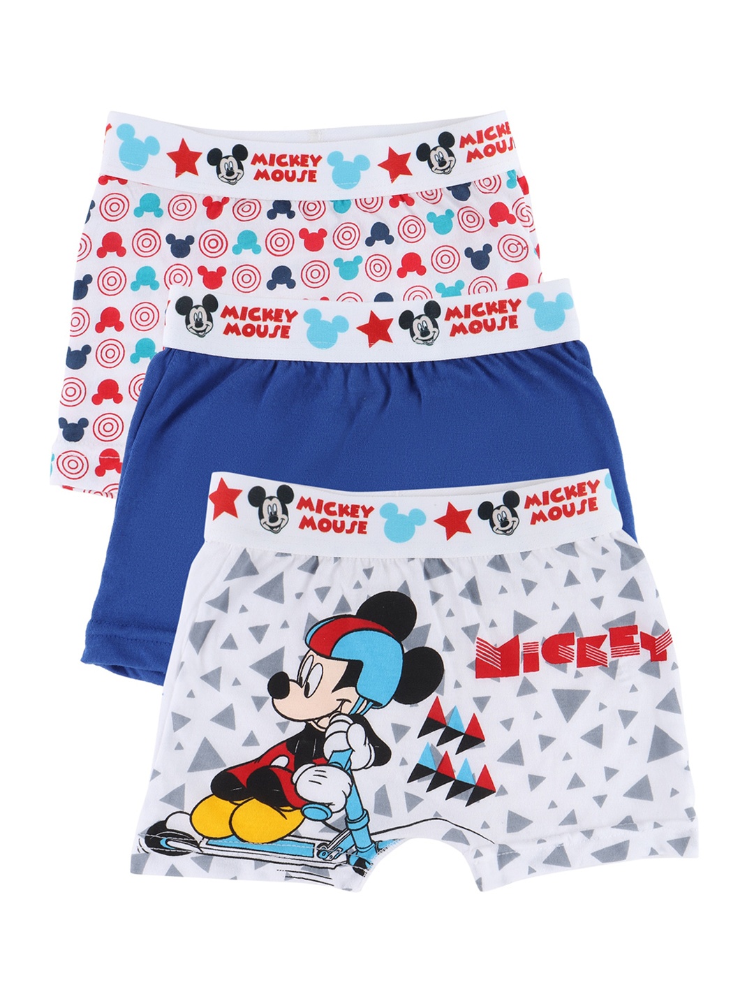 

Bodycare Kids Boys Pack Of Assorted Mickey Mouse Printed Cotton Trunk