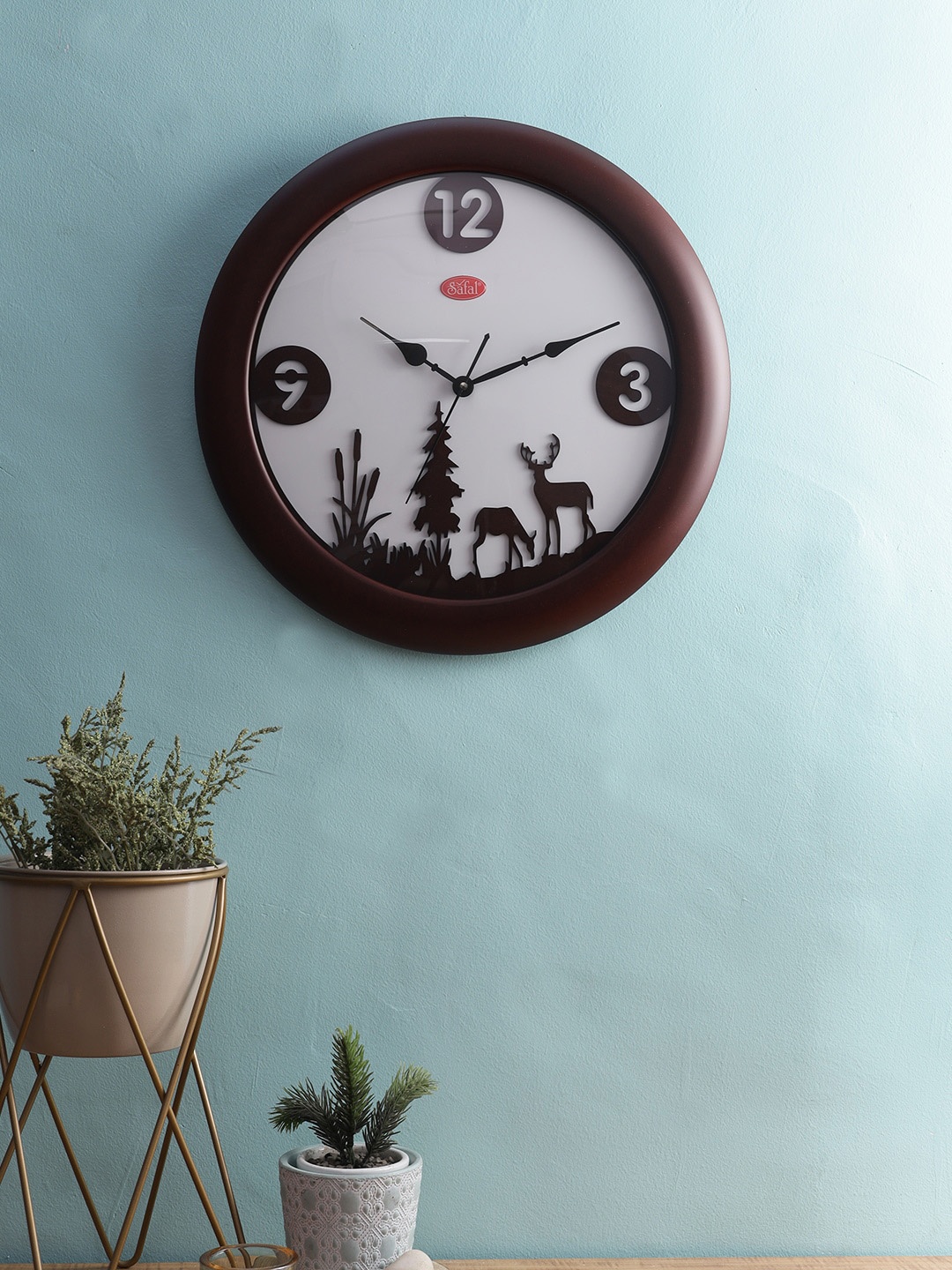 

Safal Brown & White Printed Contemporary Wall Clock