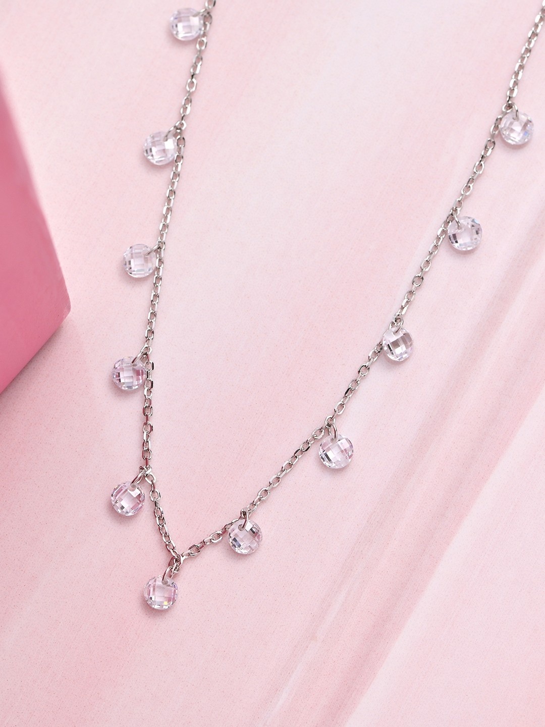 

Zavya 925 Sterling Silver Rhodium-Plated Necklace