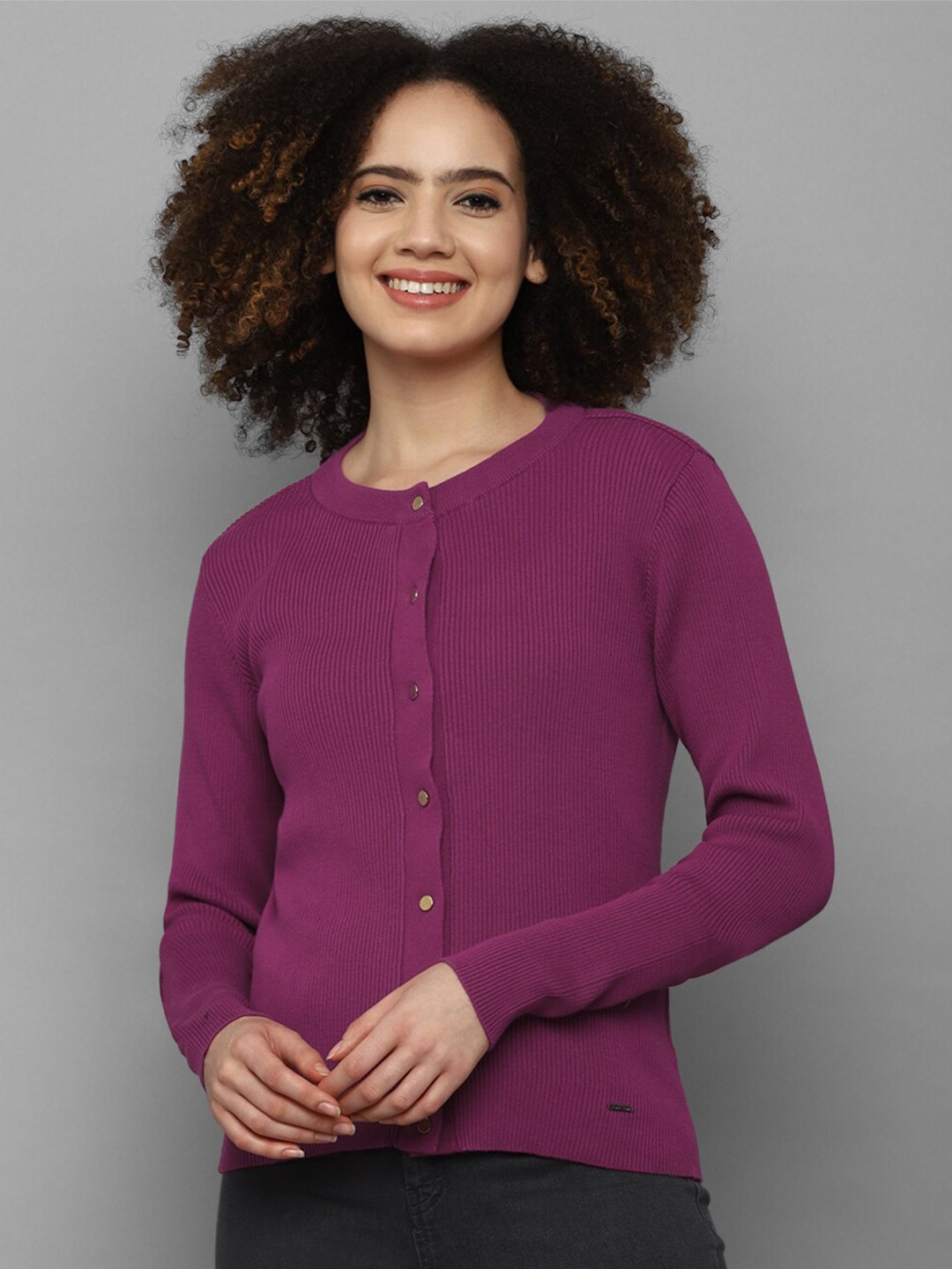 

Allen Solly Woman Women Purple Cardigan