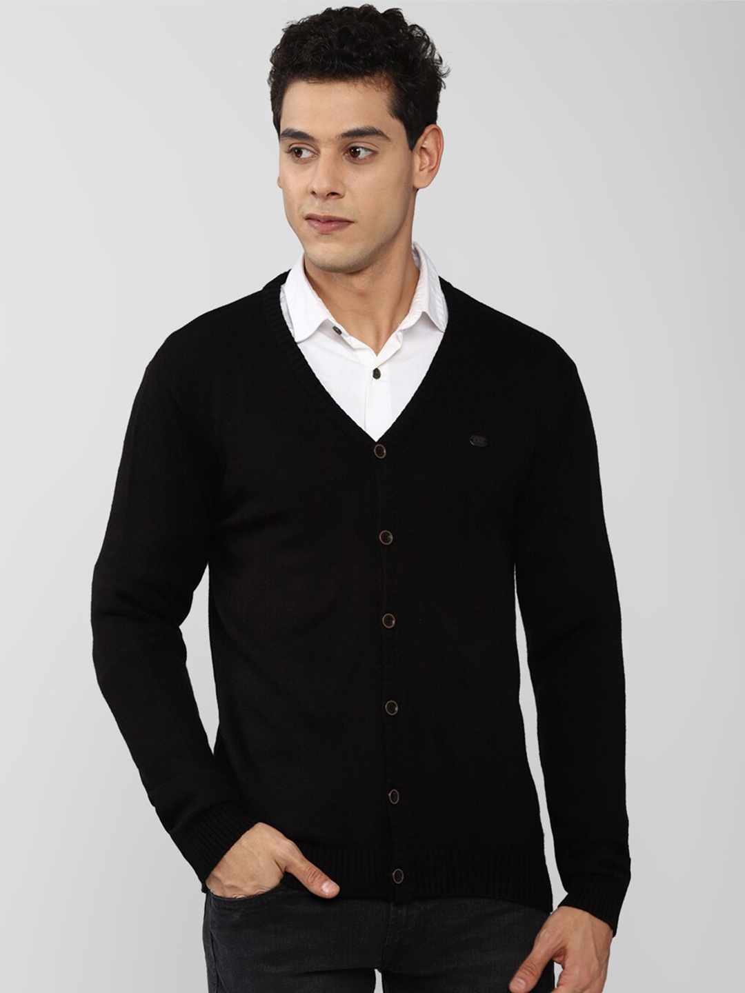 

Peter England Men Casuals Black Sweaters