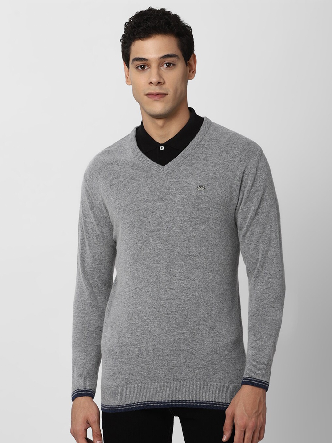 

Peter England Casuals Men Grey Pullover