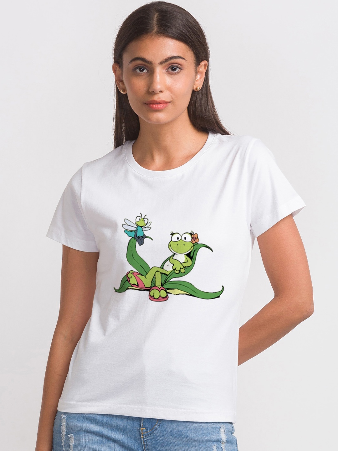 

FashionRack Women White Printed T-shirt