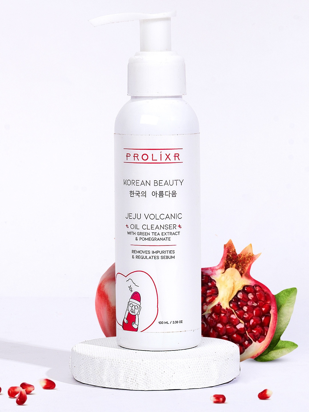 

PROLIXR Jeju Volcanic Oil Cleanser to Remove Makeup & Unclogs Pores - 100 ml, White