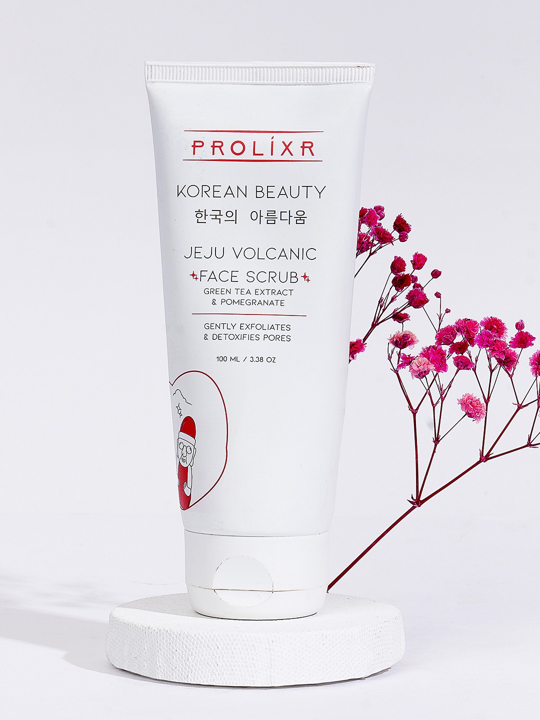 

PROLIXR Jeju Volcanic Face Scrub With Green Tea Extract & Pomegranate - 100ml, White