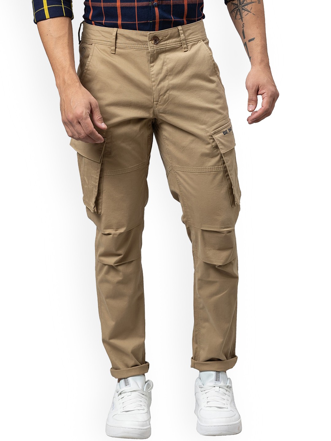 

Being Human Men Beige Mildly Distressed Jeans