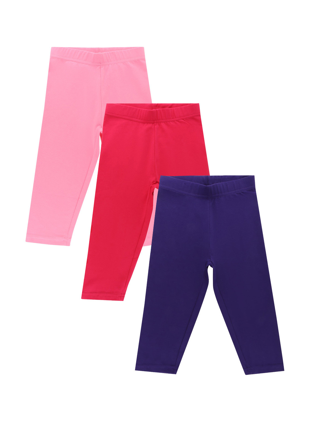 

Bodycare Kids Girls Pack Of 3 Red & Pink Capris