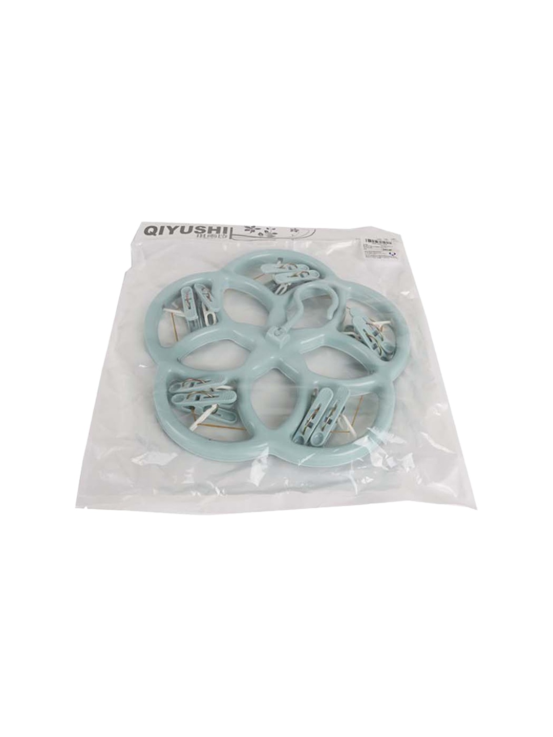 

MARKET99 Turquoise Blue Solid Hanger with 10 pegs