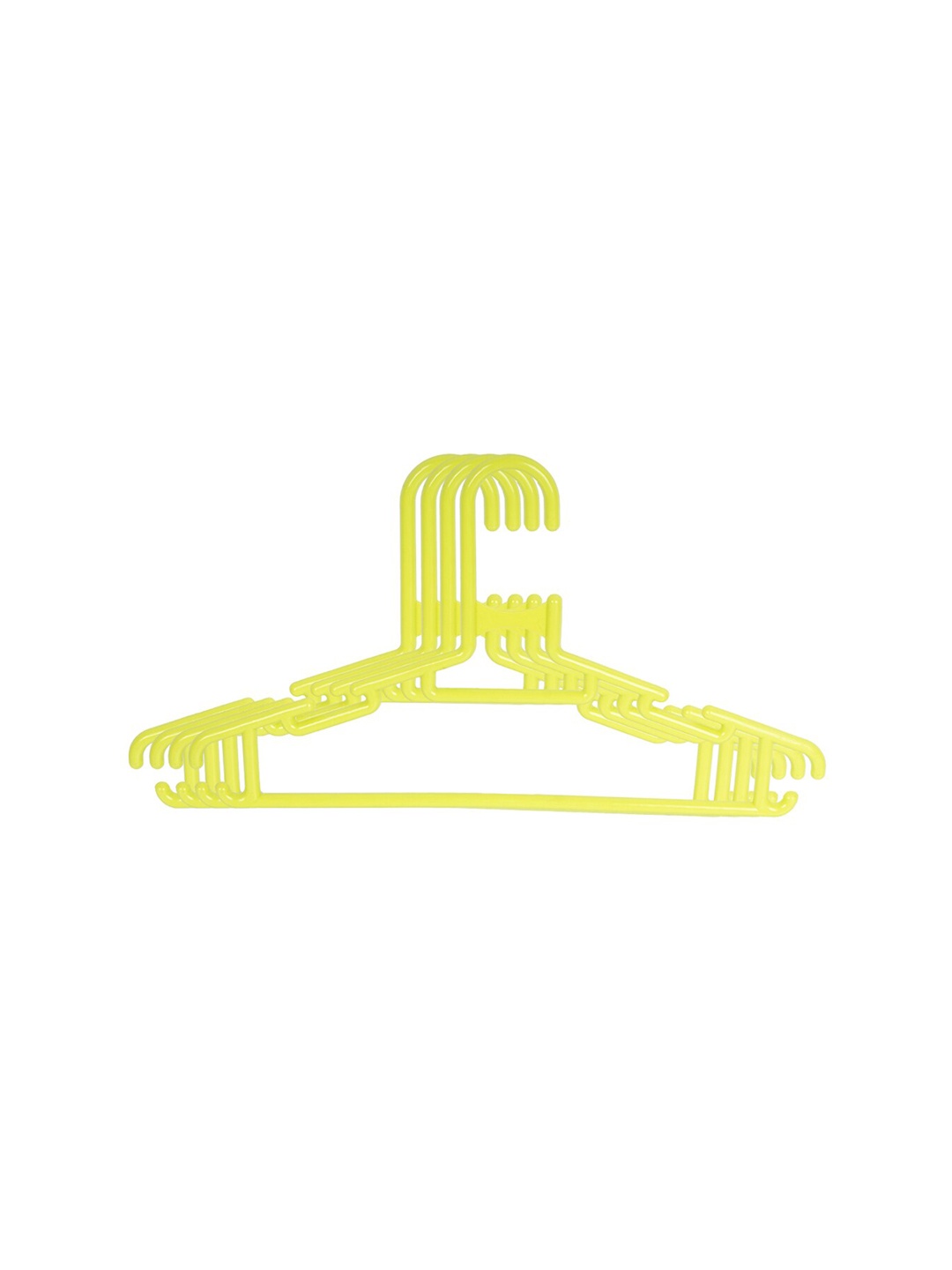 

MARKET99 Set of 5 Green Solid Plastic Hanger
