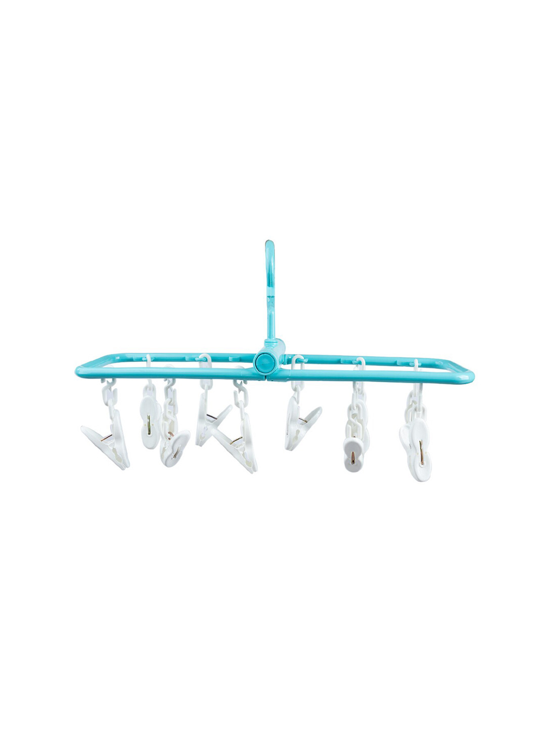 

MARKET99 Blue Solid 12 Clips Cloth Hanger