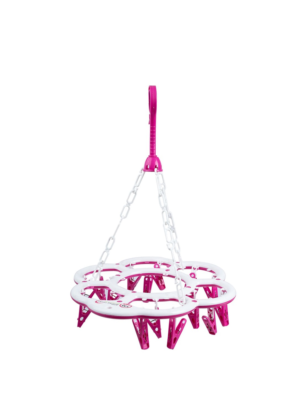

MARKET99 Pink Solid Dress Hanger With 18 Clips