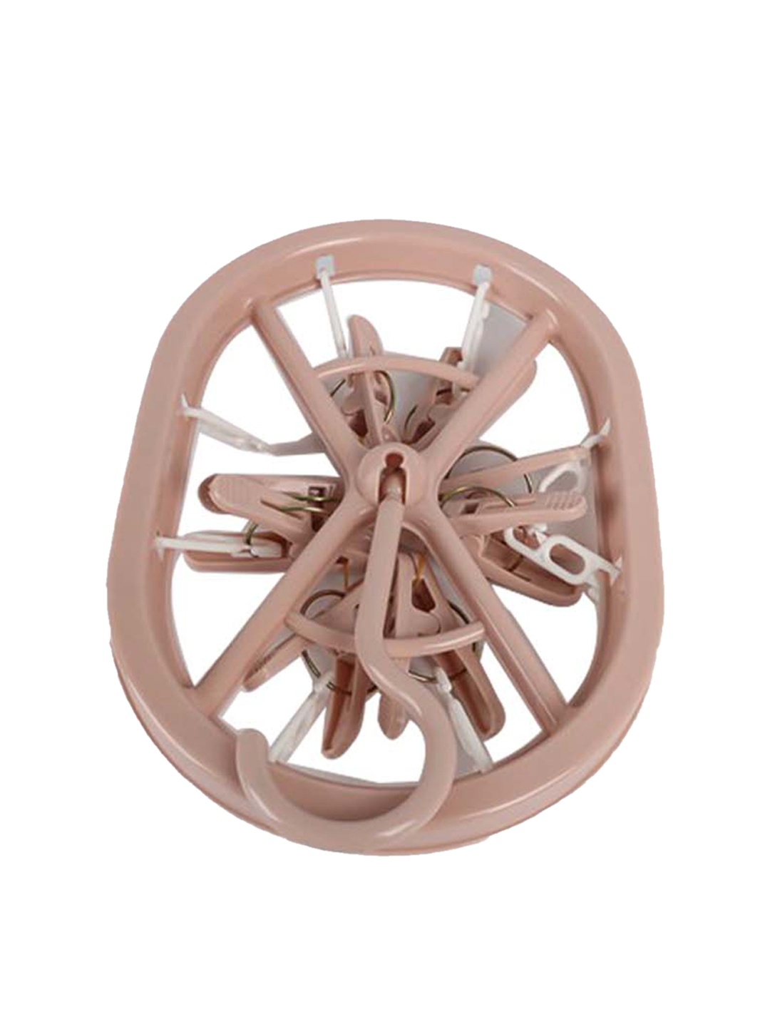 

MARKET99 Burgundy-Coloured Solid 8 Clips Hanger