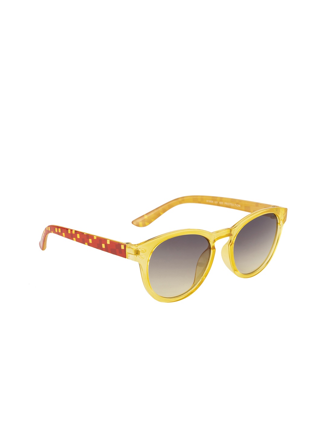 

YK Kids Purple Lens & Yellow Oval Sunglasses with UV Protected Lens YK-J7610
