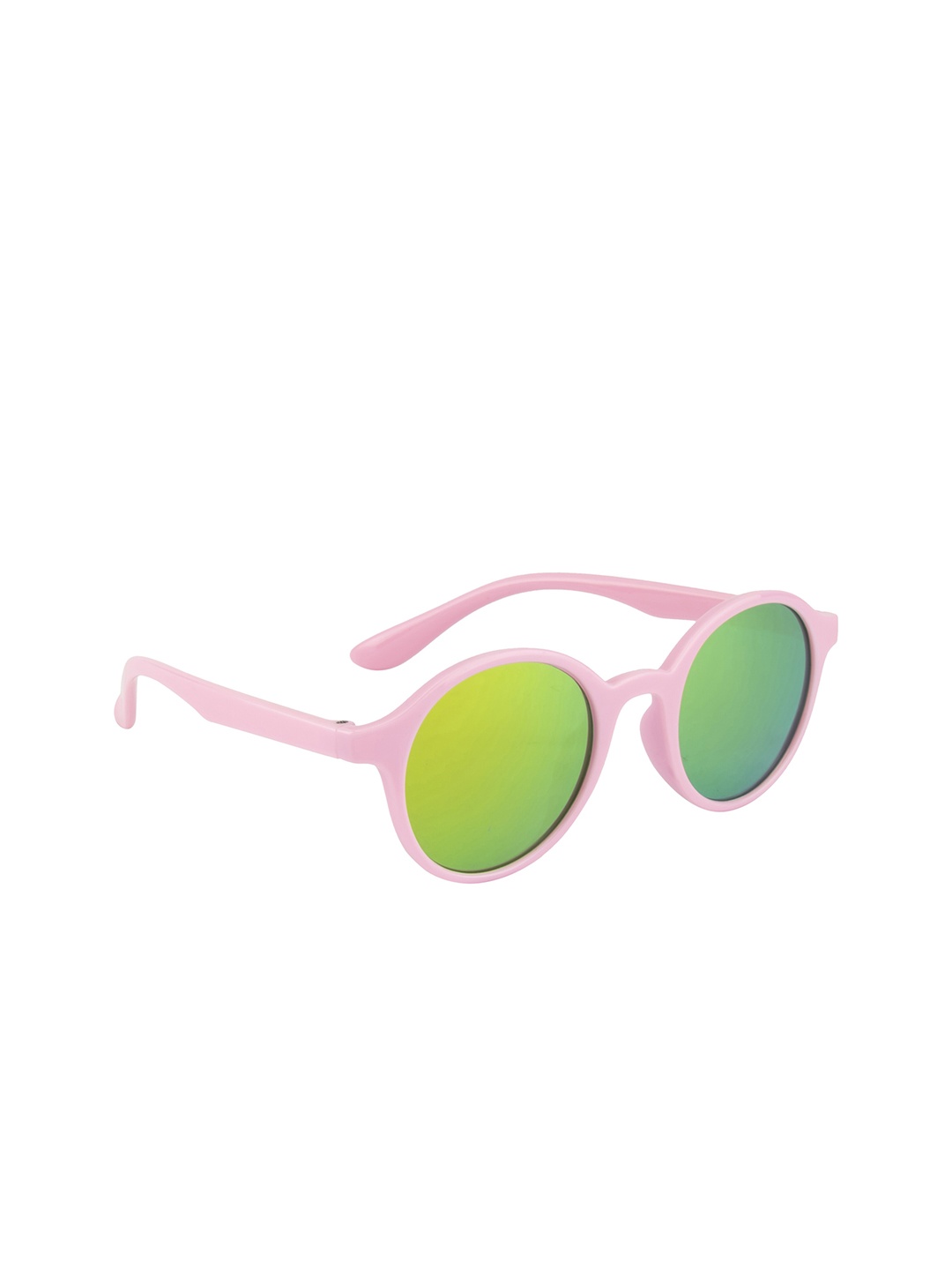 

YK Kids Gold Lens & Pink Round Sunglasses with UV Protected Lens YK-J7600