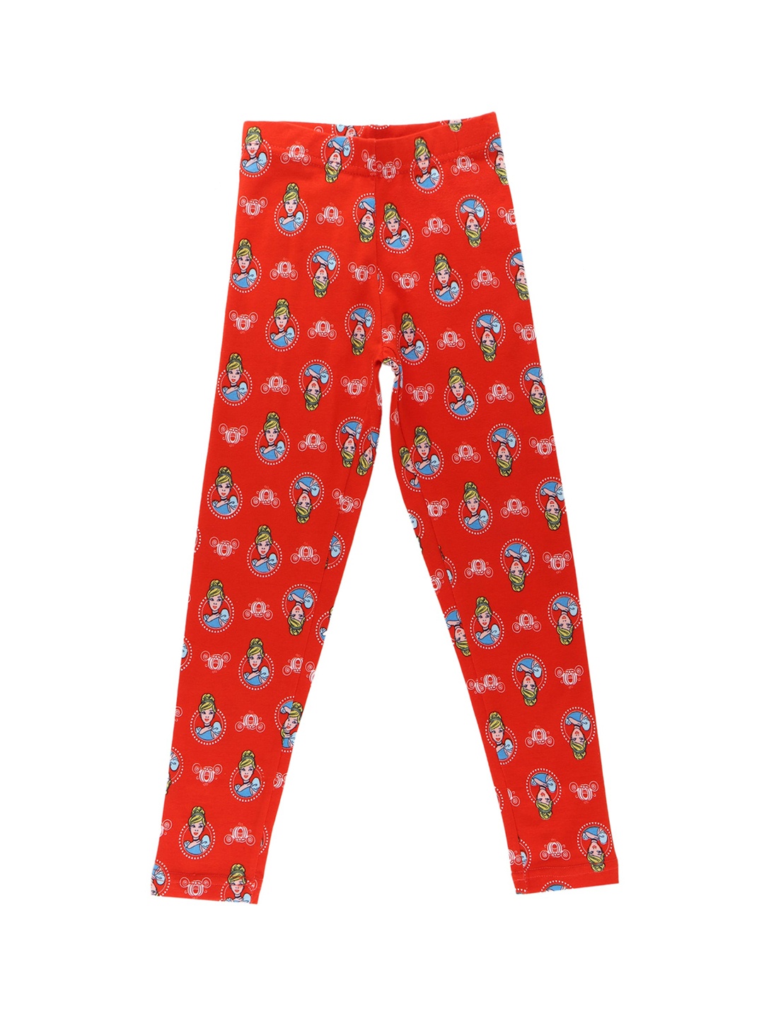 

Bodycare Kids Girls Red Printed Ankle-Length Cotton Legging