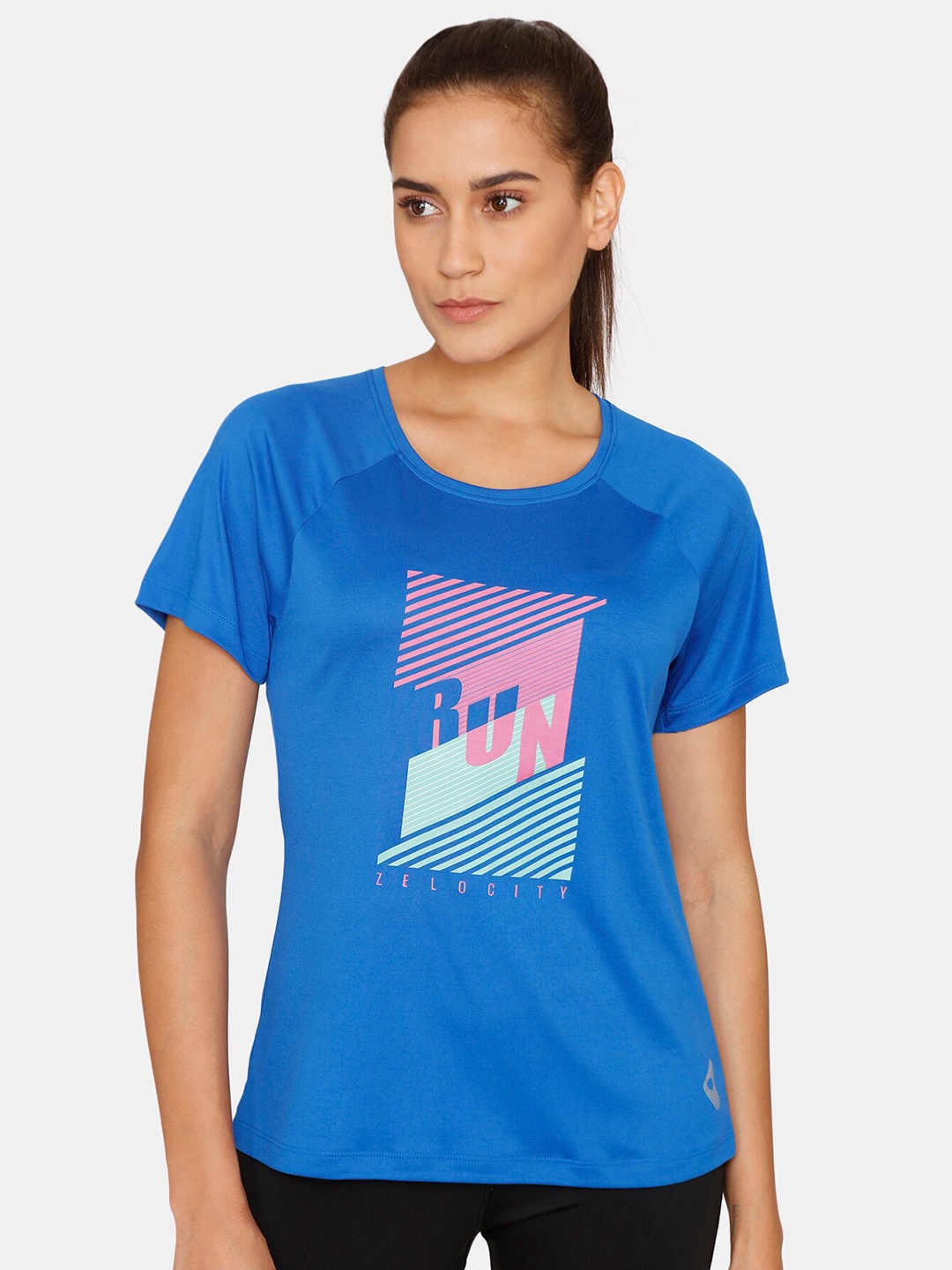 

Zelocity by Zivame Blue Print Top