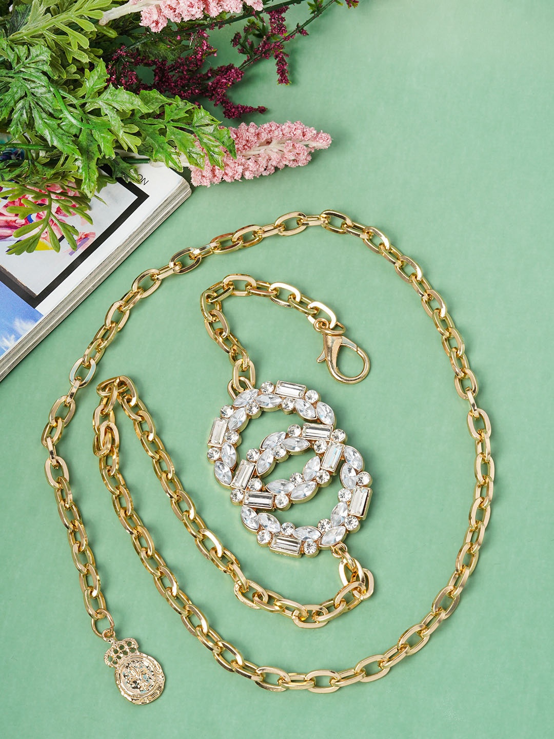 

Ferosh Women Gold-Toned Chain Belt