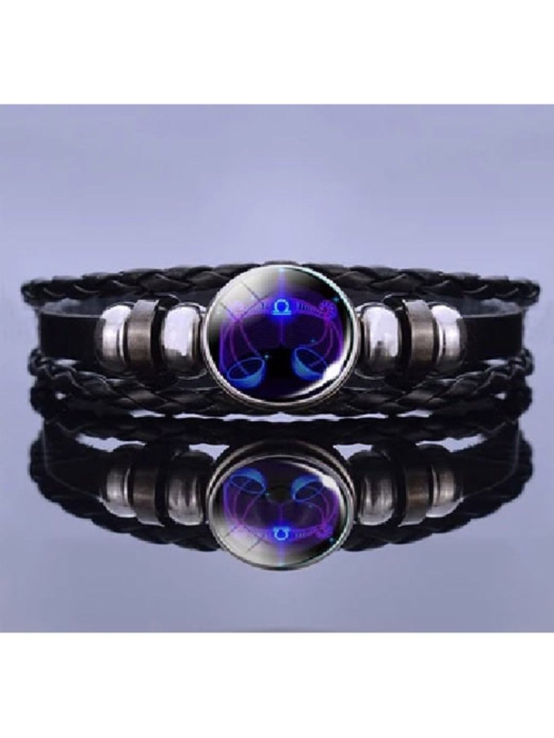 

CHOCOZONE Men Black & Blue Bangle-Style Bracelet