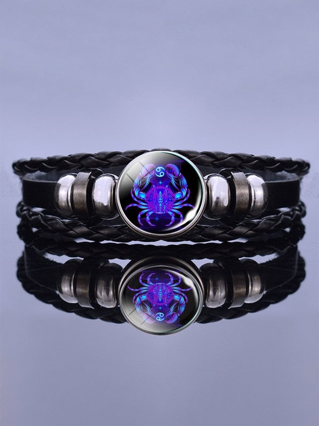 

CHOCOZONE Men Black & Blue Wraparound Bracelet
