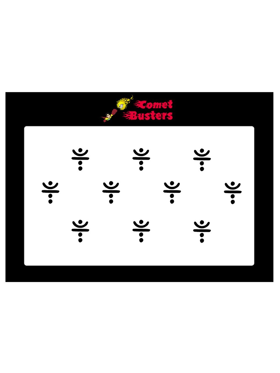 

Comet Busters Women Pack Of 10 Bindi Sindoor, Black