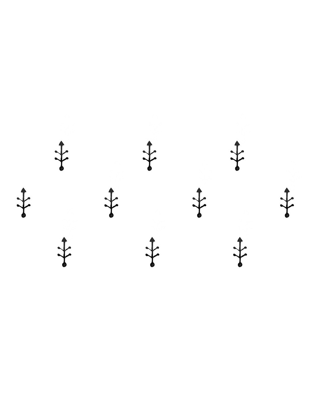 

Comet Busters 10 Pcs Black Reusable Bindi