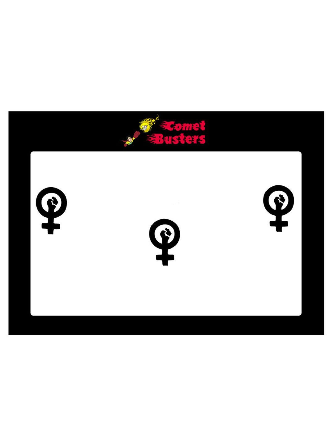 

Comet Busters 10 Pcs Black Reusable Bindi