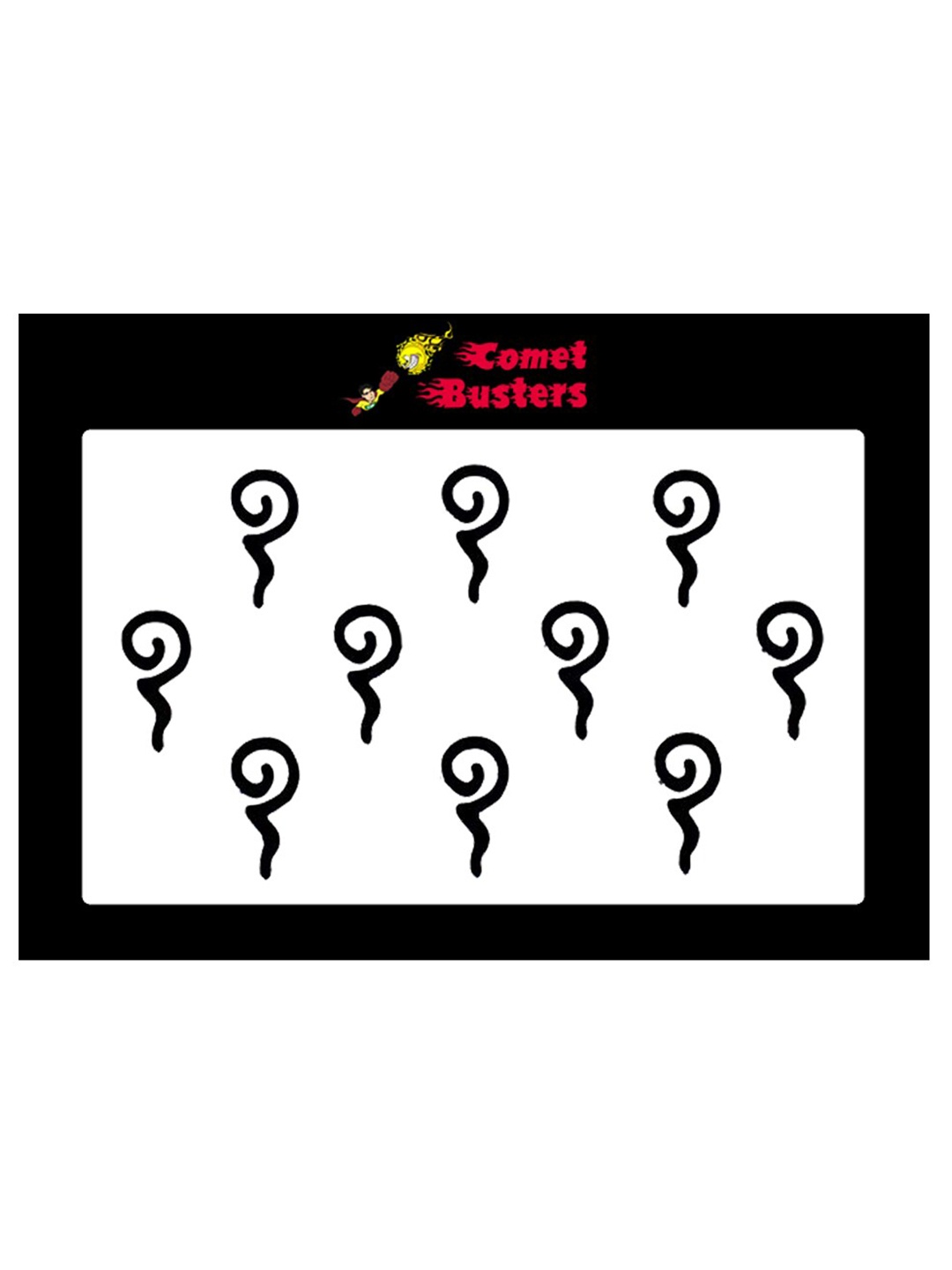 

Comet Busters Women Pack Of 10 Bindi, Black