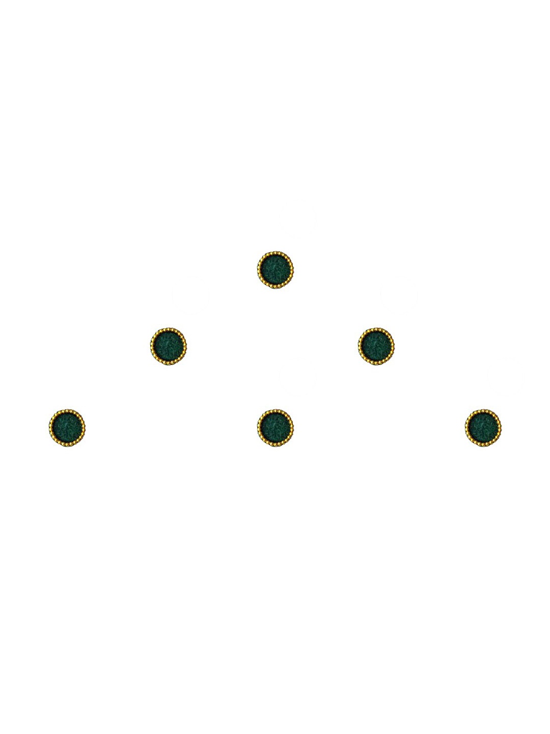 

Comet Busters Women Green Matte Bindi