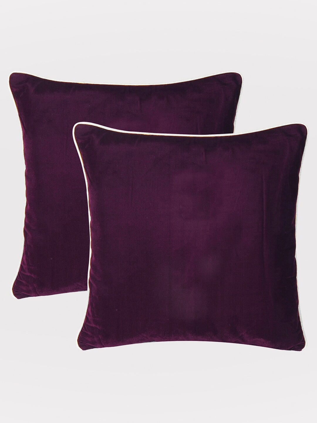 

OUSSUM Violet Set of 2 Velvet Square Cushion Covers