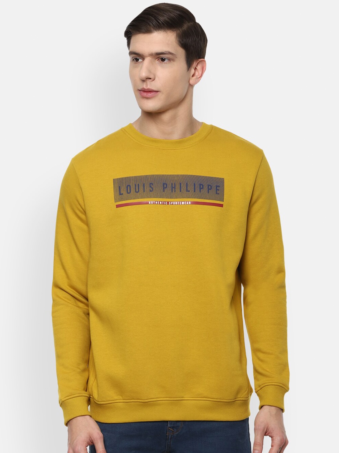 

Louis Philippe Sport Men Yellow Sweatshirt