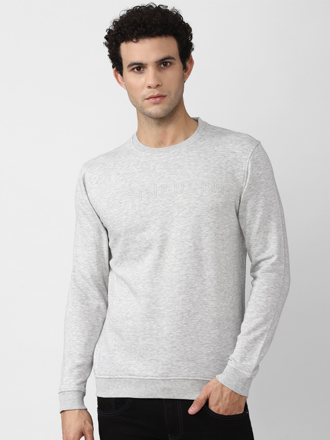 

Van Heusen Sport Men Grey Sweatshirt